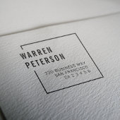 ジオメトモダンリプロフェッショナル名差出人住所 セルフインキングスタンプ