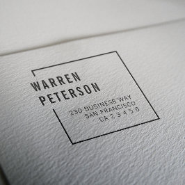 ジオメトモダンリプロフェッショナル名差出人住所 セルフインキングスタンプ