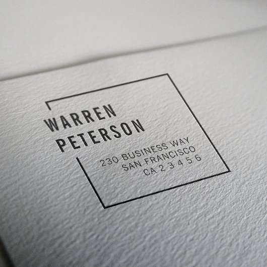 ジオメトモダンリプロフェッショナル名差出人住所 セルフインキングスタンプ