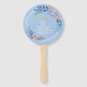 ジオメトモダンリホワイトフレームピンクフローラ ハンドファン (裏面)