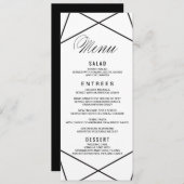 ジオメトモダンリメニューカード メニュー (正面/裏面)