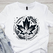 ジオメトモダンリメープルリーフ Tシャツ