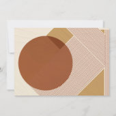 ジオメトモダンリラインテラコッタパーソナライズされた サンキューカード (裏面)