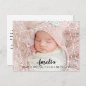 ジオメトモダンリライン写真の縁 案内ポストカード (正面/裏面)