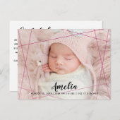 ジオメトモダンリライン写真の縁 案内ポストカード (正面/裏面)