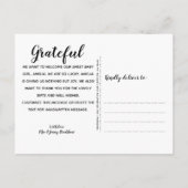 ジオメトモダンリライン写真の縁 案内ポストカード (裏面)