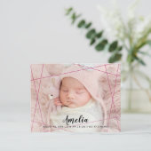 ジオメトモダンリライン写真の縁 案内ポストカード (スタンド正面)