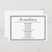 ジオメトモダンリライン – アコモデーション 招待状 (正面/裏面)