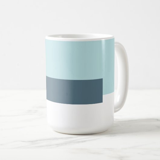 ジオメトモダンリ会社の青 コーヒーマグカップ (正面右)