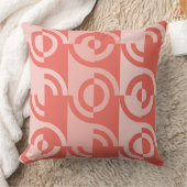 ジオメトモダンリ円形フラグメント赤 クッション (ブランケット)