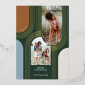 ジオメトモダンリ同心ゴールデンアーチ2写真 箔シーズンカード (正面)