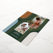 ジオメトモダンリ同心ゴールデンアーチ2写真 箔シーズンカード (回転した状態)