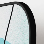 ジオメトモダンリ抽象芸術の明るい色イニシャル ピックルボールラケット (左詳細)