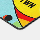 ジオメトモダンリ抽象芸術の明るい色 デスクマット (コーナー)