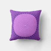 ジオメトモダンリ日が差すこと-アメジスト紫 クッション (裏面)