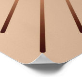 ジオメトモダンリ日が差すこと – ピーチとタン ポスター (角)