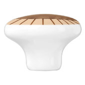 ジオメトモダンリ日が差すこと – ブラウンとタン セラミックノブ (側面)