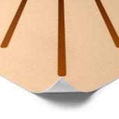 ジオメトモダンリ日が差すこと – ブラウンとタン ポスター (角)