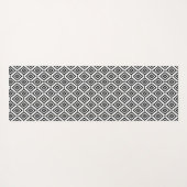 ジオメトモダンリ白黒 ヨガマット (裏面(横))