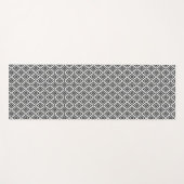 ジオメトモダンリ白黒 ヨガマット (正面(横))