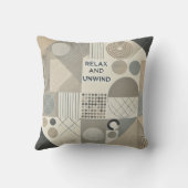 ジオメトモダンリ装飾用クッションリラックスとUnwind クッション (裏面)