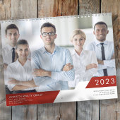 ジオメトモダンリ追加会社名のカスタム写真 カレンダー