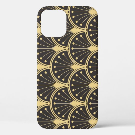 ジオメトモダンリ金ゴールド線タイル Case-Mate iPhoneケース (裏面)