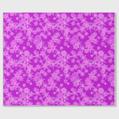 ジオメトモダンリ雪、アメジスト紫 ラッピングペーパー (フラット)