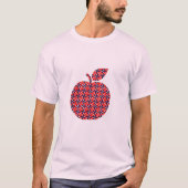 ジオメトモダンリ4分の1円パターン Tシャツ (正面)