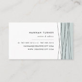 ジオメトモダンリ・ビジネス・カード |グレー表示の玉 名刺 (正面)