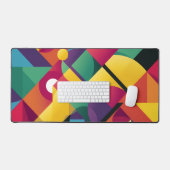 ジオメトユニークリシェイプ抽象芸術 デスクマット (キーボード&マウス)