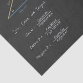 [ジオメトリと三角法] [計算式] [チャルクボード計算] 薄葉紙 (詳細)