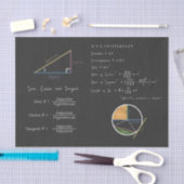 [ジオメトリと三角法] [計算式] [チャルクボード計算] 薄葉紙 (クラフト)