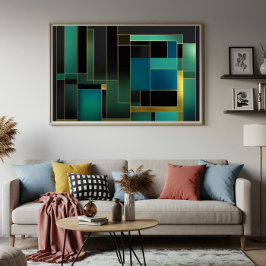 ジオメトリのエコー ポスター