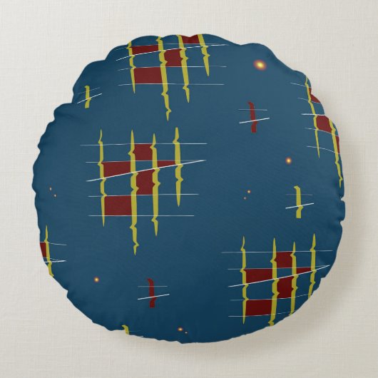 ジオメトリのエコー ラウンドクッション (正面)