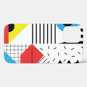 ジオメトリのシームレスなパターンと抽象芸術図形 Case-Mate iPhoneケース (裏面 (横))