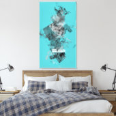 ジオメトリの分解 キャンバスプリント (インサイチュ (寝室))