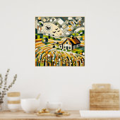 ジオメトリの国側 ポスター (キッチン)