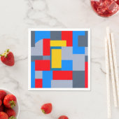 ジオメトリの移動 スタンダードカクテルナプキン (インサイチュ)