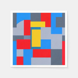ジオメトリの移動 スタンダードカクテルナプキン