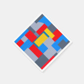 ジオメトリの移動 スタンダードカクテルナプキン (角)