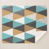 ジオメトリの背景。抽象芸術ヴィンテージ図 シェルパブランケット (正面(横))