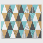 ジオメトリの背景。抽象芸術ヴィンテージ図 ラッピングペーパー (フラット)