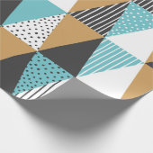 ジオメトリの背景。抽象芸術ヴィンテージ図 ラッピングペーパー (角)