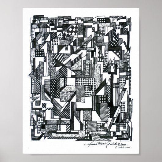 ジオメトリの表示 ポスター (正面)