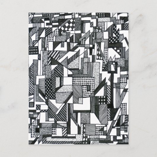 ジオメトリの表示 ポストカード (正面)