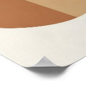 ジオメトリの重なり合う円モダンのウォールアート ポスター (角)