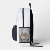 ジオメトリはどこにでもステッカー – カラフル形状 プリントバックパック (右)