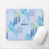 ジオメトリらせん状と線のパターン マウスパッド (マウス)