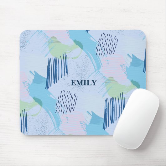 ジオメトリらせん状と線のパターン マウスパッド (マウス)